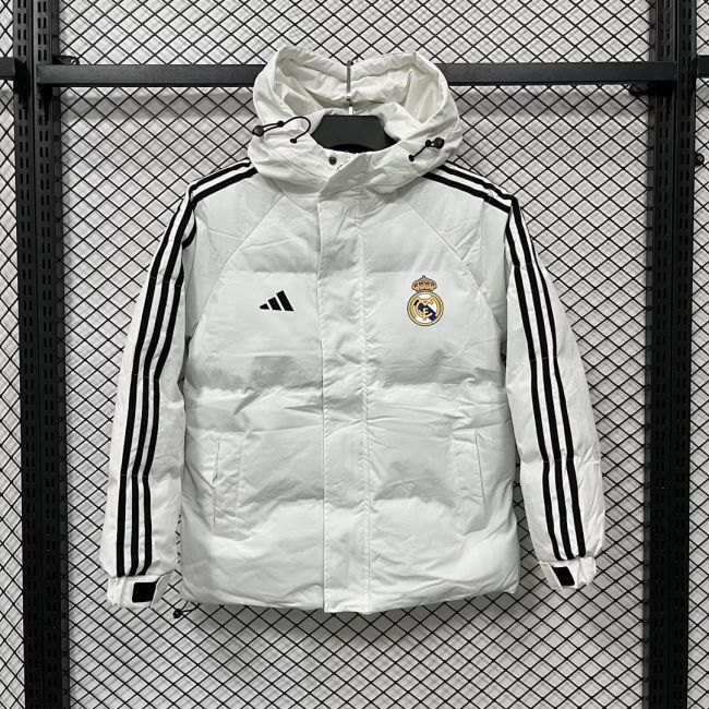 2026 Real Madrid White Cotton Coat