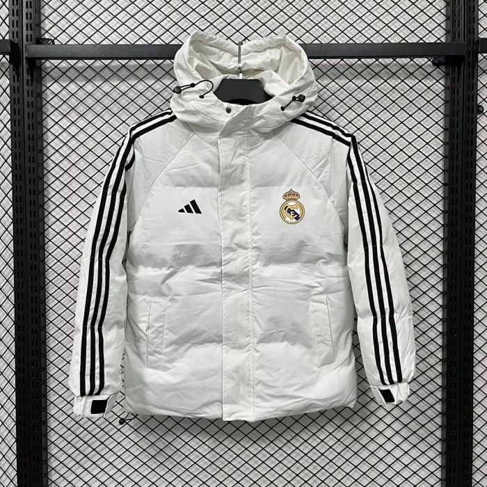 2026 Real Madrid White Cotton Coat