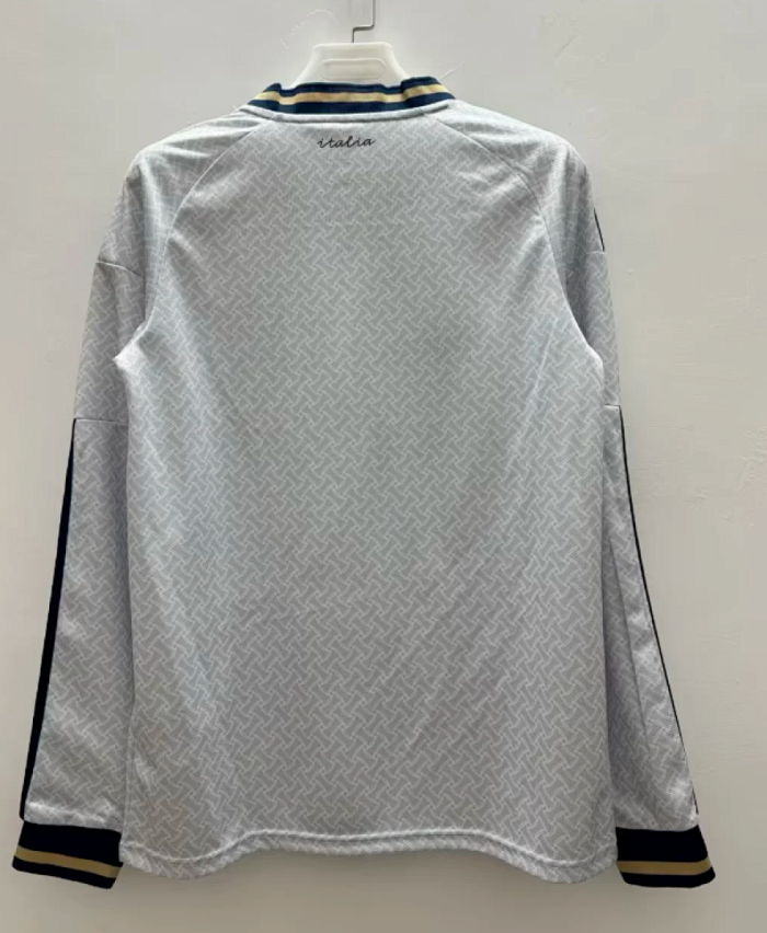 Fan Version Long Sleeve 2026 Italy Away White Soccer Jersey Football Shirt