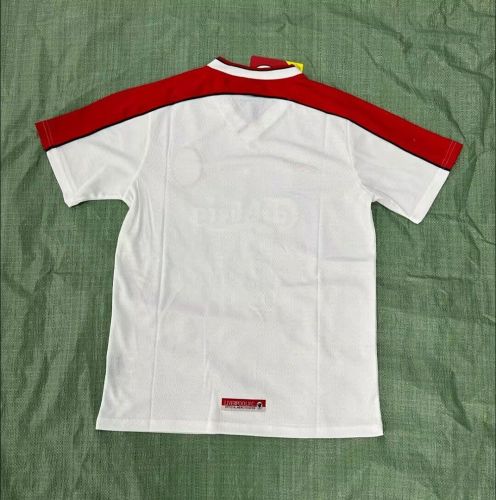 Retro Jersey 1998-1999 Liverpool Away White Soccer Jersey Vintage Football Shirt
