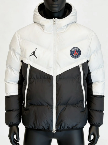 2026 Bayern Munich White/Black Cotton Coat