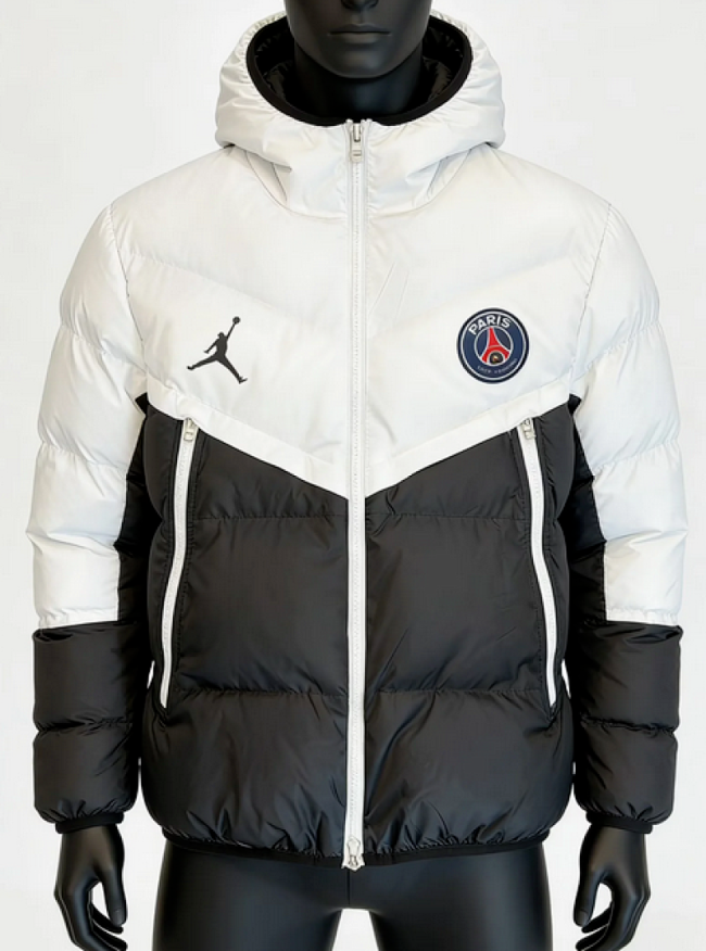 2026 Bayern Munich White/Black Cotton Coat