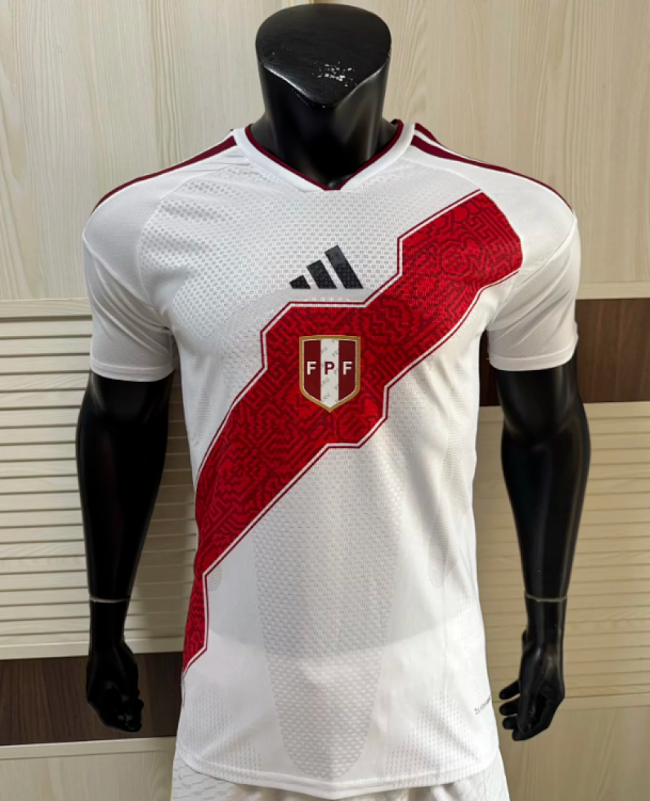 Player Version 2026 Peru Home Soccer Jersey Football Shirt