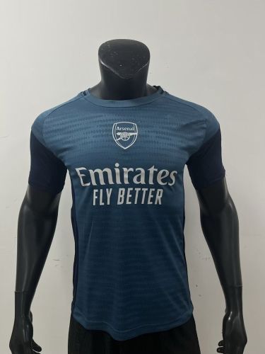 Player Version 2025-2026 Arsenal Dark Blue Footbal Training Shirt Soccer Jersey