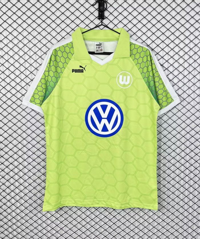 Retro Shirt 1997-1998 VfL Wolfsburg Home Soccer Jersey Vintage Football Shirt