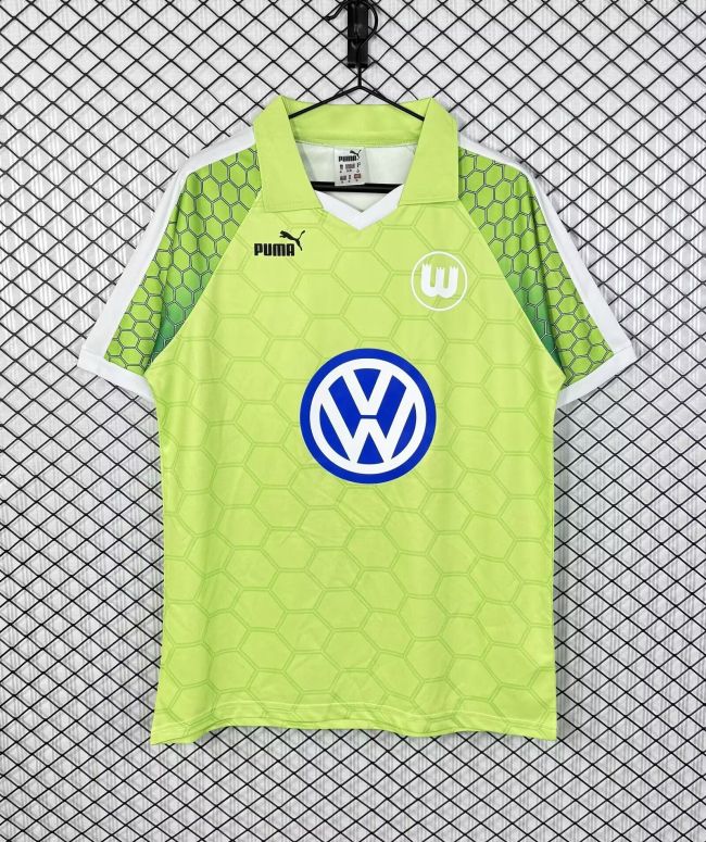 Retro Shirt 1997-1998 VfL Wolfsburg Home Soccer Jersey Vintage Football Shirt