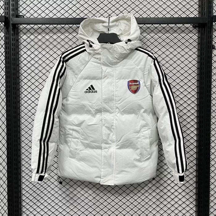 2026 Arsenal White Cotton Coat