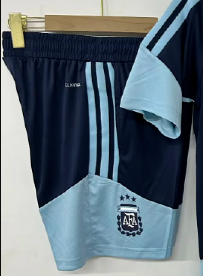 Fan Version 2025-2026 Argentina Dark Blue/Blue Soccer Shorts Football Shorts