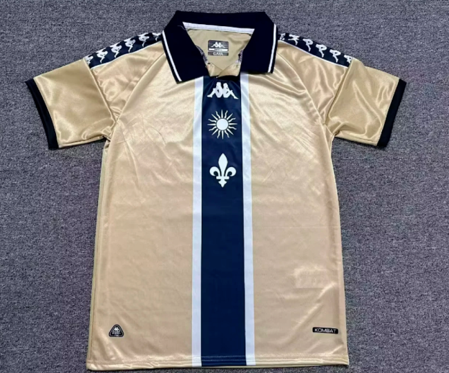 Fan Version 2025-2026 FC Versailles 78 Gold Soccer Training Jersey Football Maillot