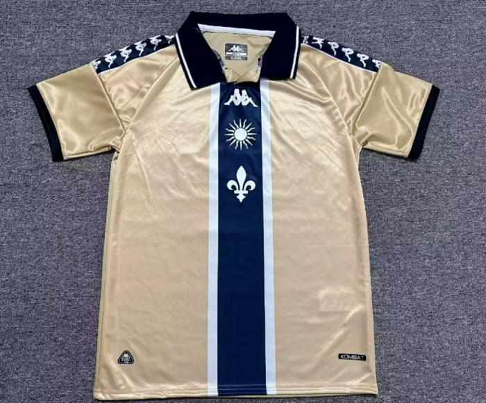 Fan Version 2025-2026 FC Versailles 78 Gold Soccer Training Jersey Football Maillot