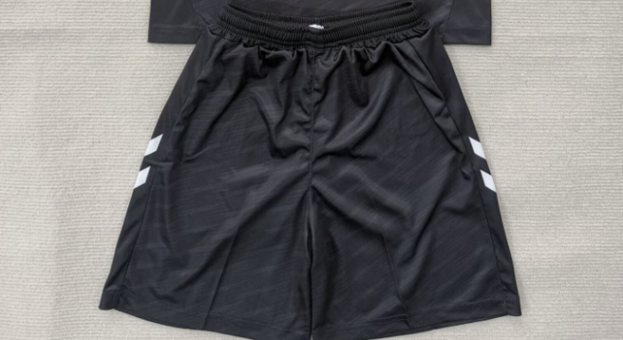 Fan Version 2025-2026 Malaga Away Black Soccer Shorts Football Shorts