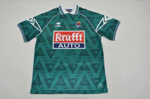 Retro Jersey 1995-1996 Real Sociedad Away Soccer Jersey Vintage Football Shirt