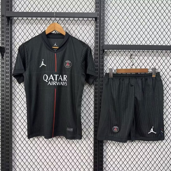 Adult Uniform Maillot PSG 2025-2026 Paris Saint-Germain Fourth Away Soccer Jersey Shorts Football Kit