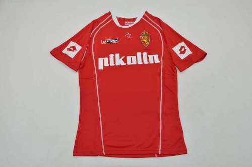 Retro Jersey 2004-2005 Real Zaragoza GALLETTI 7 Away Red Soccer Jersey Vintage Camisetas de Futbol