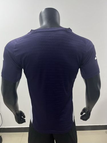 Player Version 2025-2026 Manchester United Dark Purple Soccer Training Casual Shirt