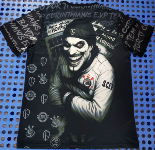 Fan Version 2025-2026 Corinthians Black Special Version Soccer Jersey Football Shirt