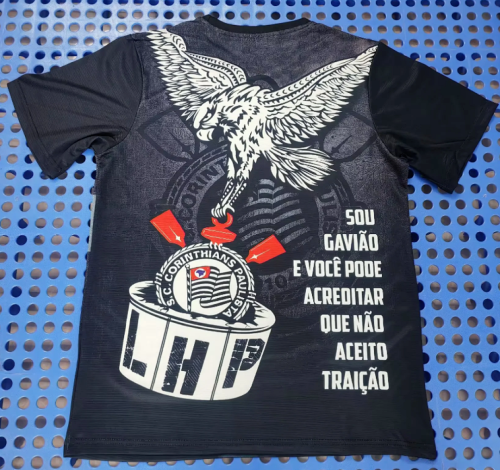 Fan Version 2025-2026 Corinthians Black Special Edition Soccer Jersey Football Shirt