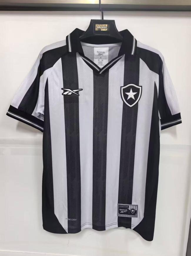 without Sponor Logo Player Version 2025-2026 Botafogo Home Soccer Jersey Football Shirt