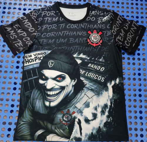Fan Version 2025-2026 Corinthians Black Special Version Soccer Jersey Football Shirt