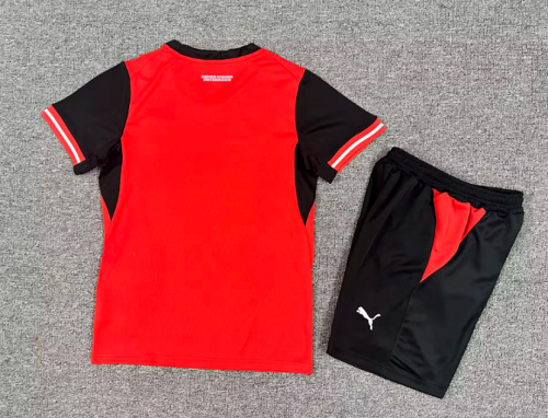 Youth Uniform Kids Kit 2026 Austria Home Soccer Jersey Shorts Child Football Set