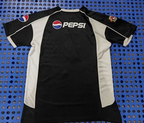 Retro Shirt 2002 Corinthians Away Black Soccer Jersey Vintage Football Shirt