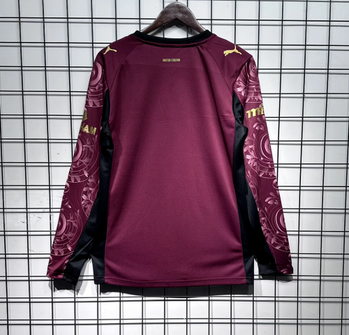 Long Sleeve Fan Version 2025-2026 Galatasaray Third Away Red Soccer Jersey Football Shirt