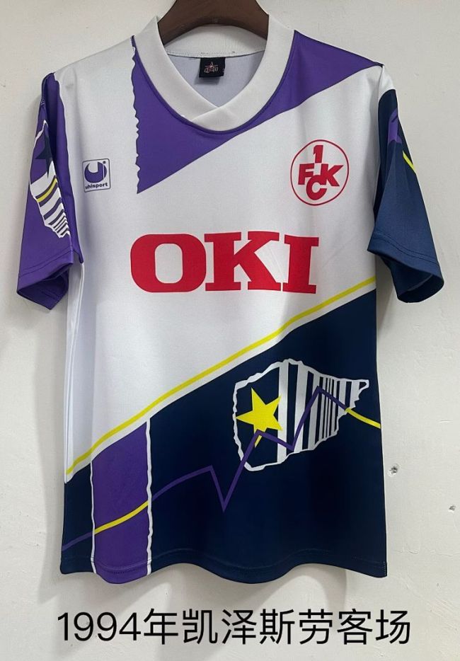Retro Jersey 1994 1. FC Kaiserslautern Away Soccer Jersey Football Shirt
