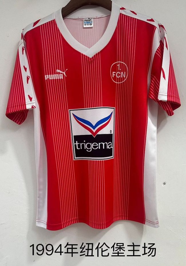 Retro Jersey 1994 1. FC Nürnberg Home Soccer Jersey Nurnberg Vintage Nurnburg Football Shirt