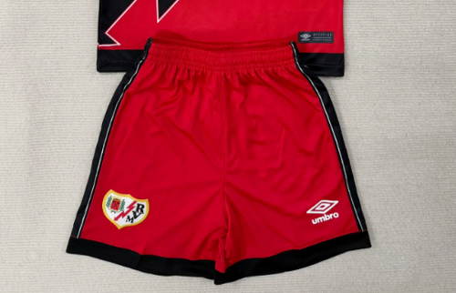 Fan Version 2025-2026 Vallecano Away Red Soccer Shorts Football Shorts