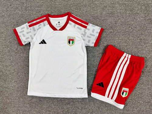 Youth Uniform Kids Kit 2026 United Arab Emirates Home Soccer Jersey Shorts Child UAE Football Set