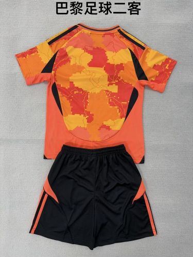 Youth Uniform Kids Kit 2025-2026 PARIS FC Third Away Soccer Jersey Shorts Child Football Set