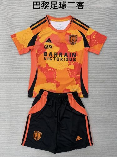 Youth Uniform Kids Kit 2025-2026 PARIS FC Third Away Soccer Jersey Shorts Child Football Set