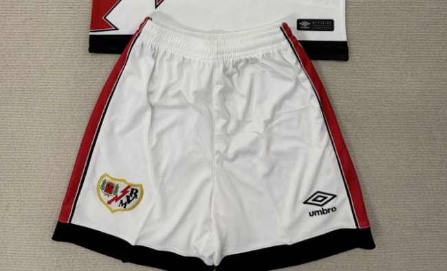 Fan Version 2025-2026 Vallecano Home Soccer Shorts Football Shorts