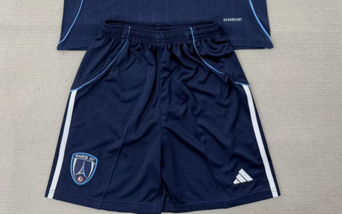Fan Version 2025-2026 Paris FC Home Soccer Shorts Football Shorts