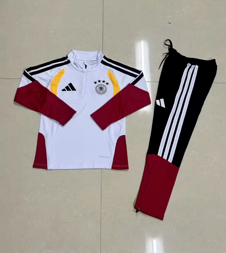 2025-2026 Germany White Soccer Training Sweater and Pants Football Kit