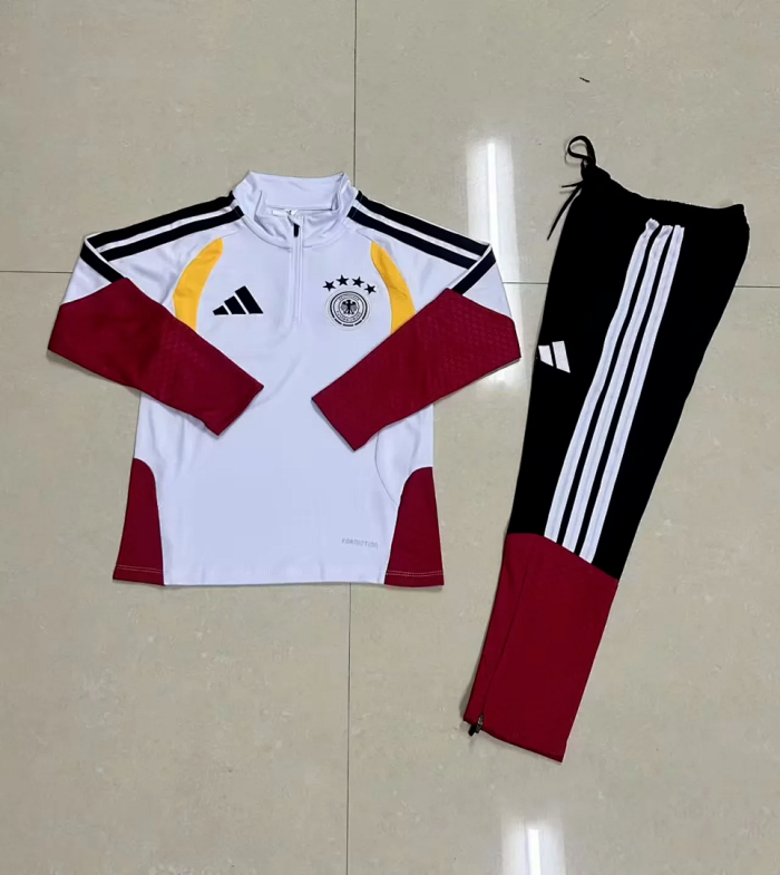 2025-2026 Germany White Soccer Training Sweater and Pants Football Kit
