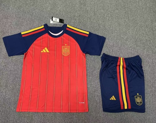 Adult Uniform Spain 2026 Home Soccer Jersey Shorts España Camisetas de Futbol Kit