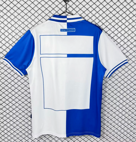 Retro Jersey 2000-2001 Deportivo Alaves European Home Soccer Jersey Vintage Football Shirt