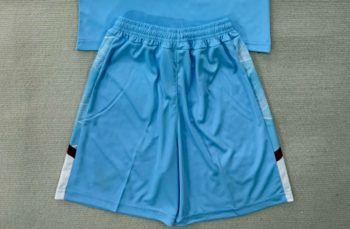 Fan Version 2025-2026 Burnley Away Blue Soccer Shorts Football Shorts