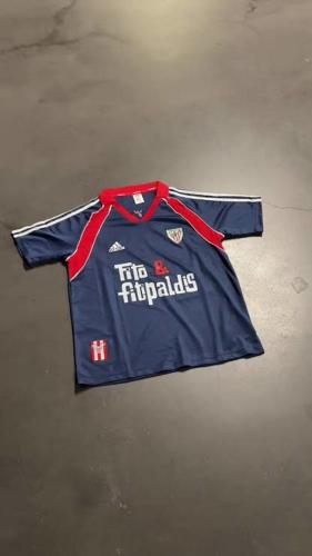 Retro Jersey 1999-2000 Athletic Bilbao Fito & Fitipaldis Soccer Jersey Vintage Football Shirt