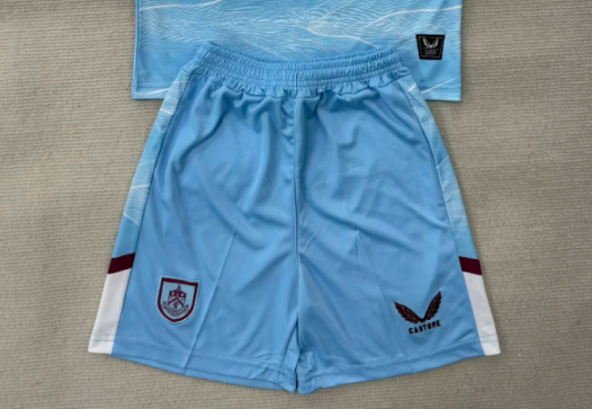 Fan Version 2025-2026 Burnley Away Blue Soccer Shorts Football Shorts