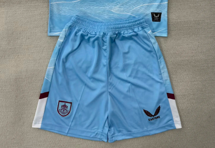 Fan Version 2025-2026 Burnley Away Blue Soccer Shorts Football Shorts