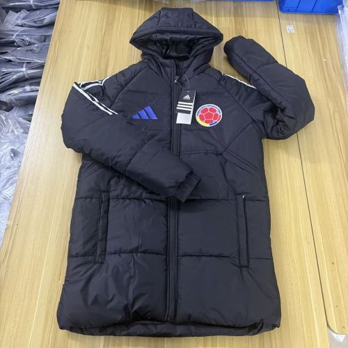 2026 Colombia Black Long Cotton Coat