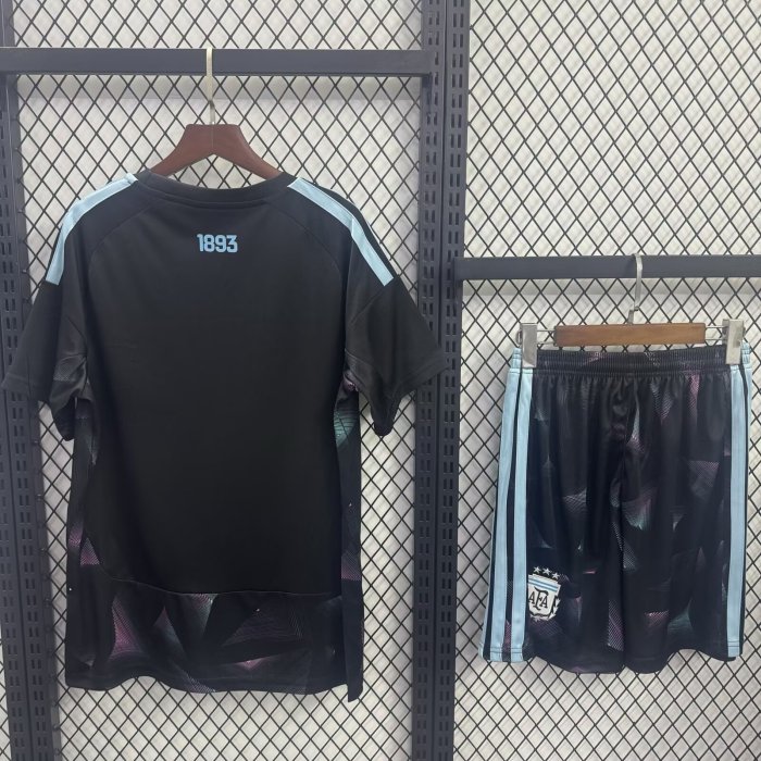 with FIFA World Champions 2022 Patch Adult Uniform 2026 Argentina Black Goalkeeper Soccer Jersey Shorts Men's Camisetas de Futbol Kit