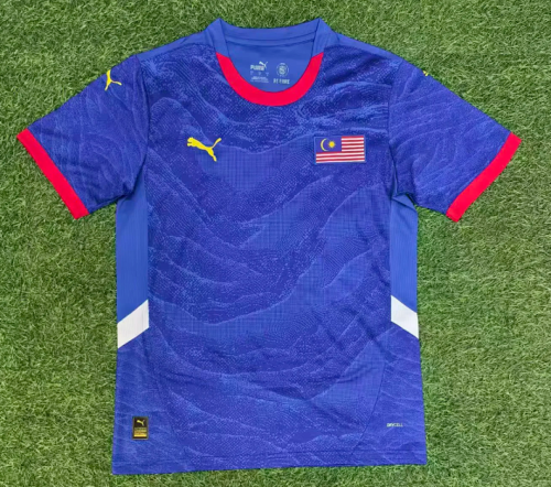 Fans Version 2026 Malaysia Third Away Blue Soccer Jersey Football Shirt