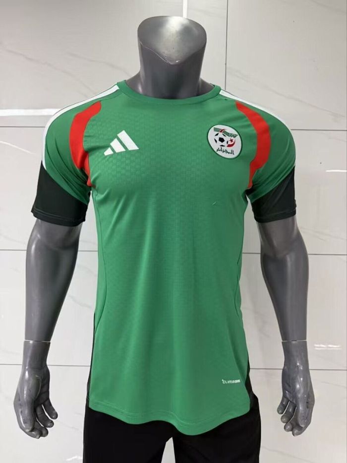 Fans Version 2026 Algeria Green Soccer Training Jersey Football Shirt
