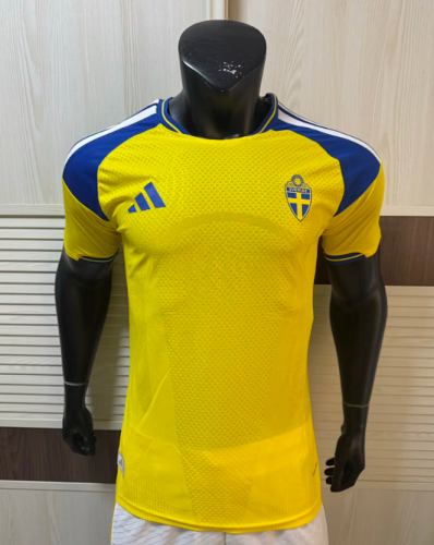 Player Version 2026 Sweden Home Soccer Jersey Football Shirt