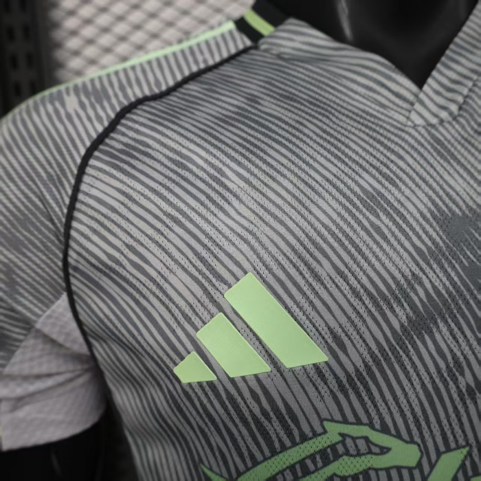 Player Version 2025-2026 Club America Aguilas Third Away Grey Soccer Jersey Football Shirt