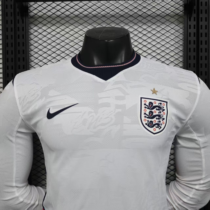 Long Sleeve Player Version England 2026 Home Soccer Jersey Football Shirt