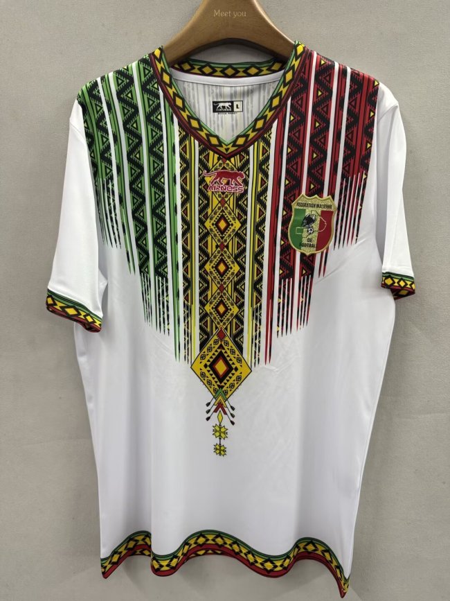 Fan Version 2026 Mali Away White Soccer Jersey Football Shirt